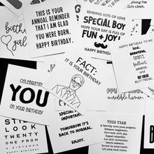 Load image into Gallery viewer, the mini {birthday} pack